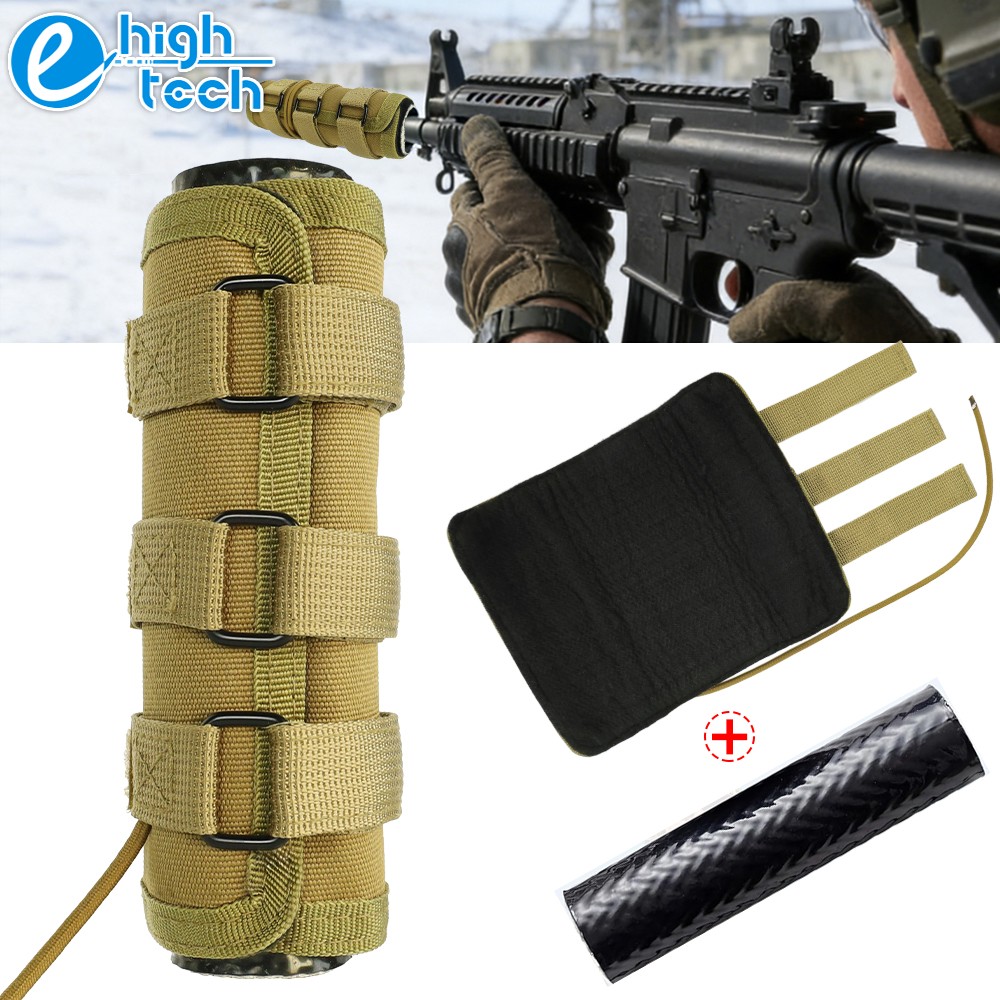 Tactical Suppressor Wrap Cover Heat Resistant Gun Silencer Sleeve Case Protector