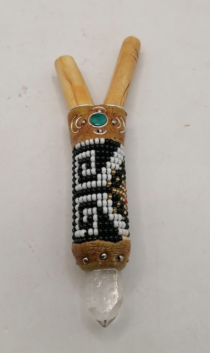 Peruvian Kuripe Unisex Handmade Chonta Wood Multicolored Beads