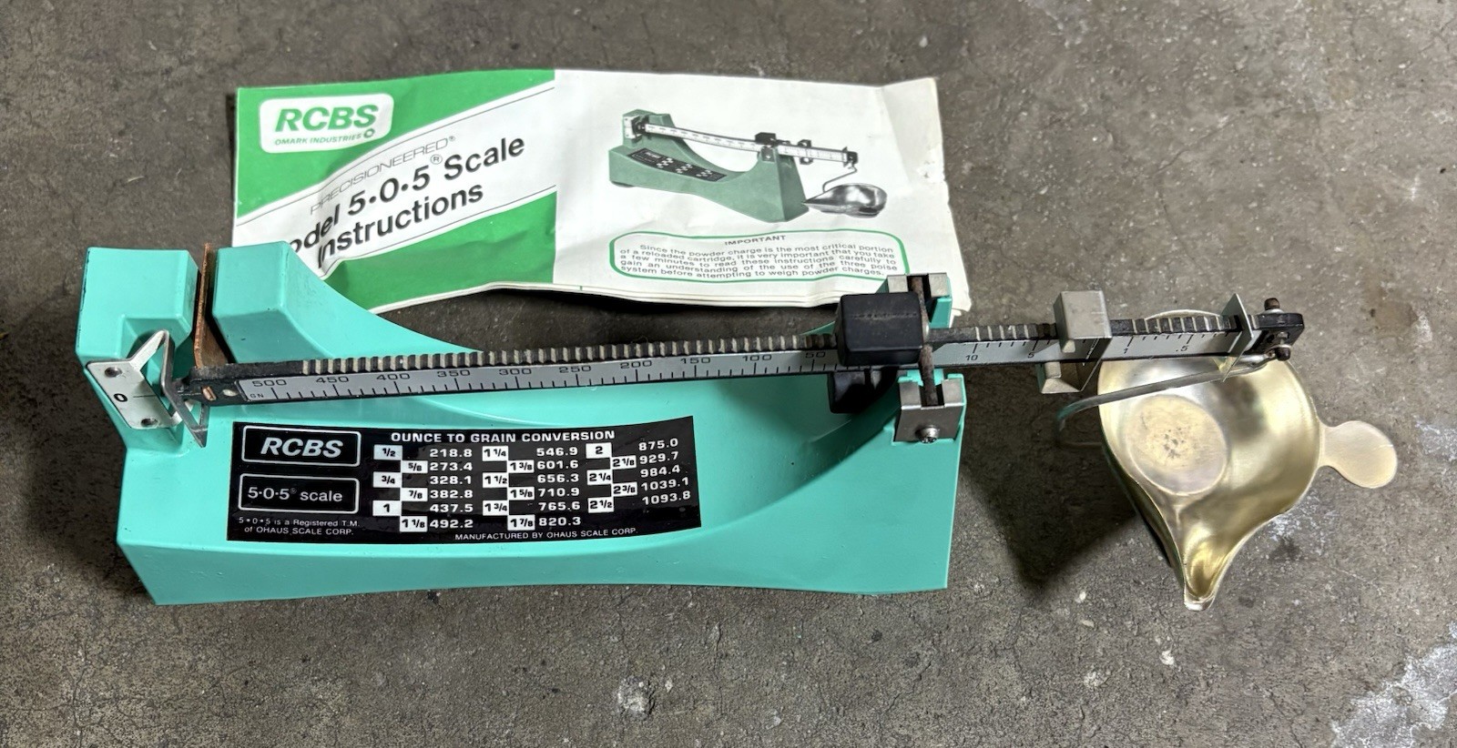 RCBS 5-0-5 Scale Reloading Powder Model 505