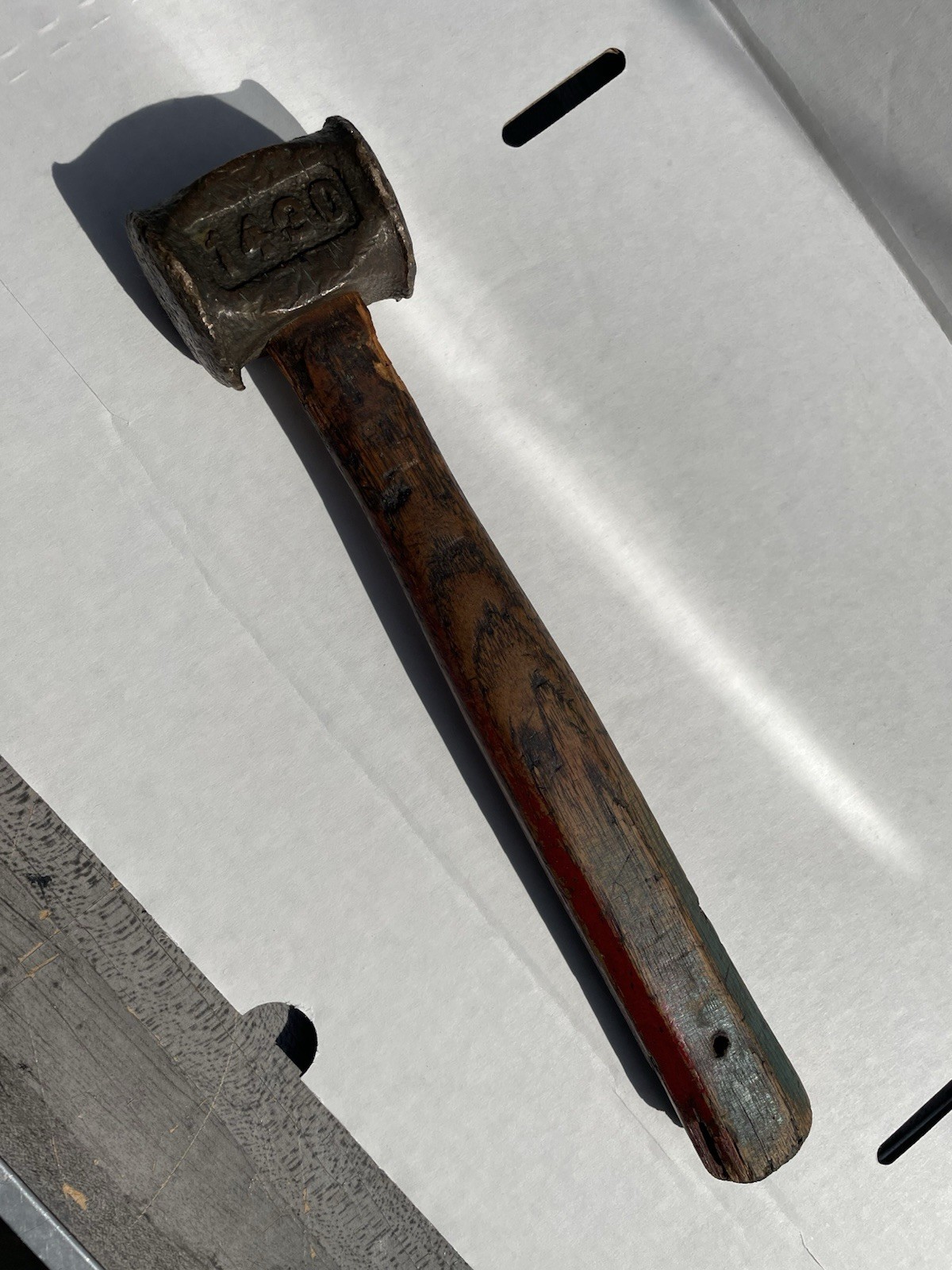 Vintage PROTO 1430 Brass Hammer  With Original Octagonal Handle,Made In USA
