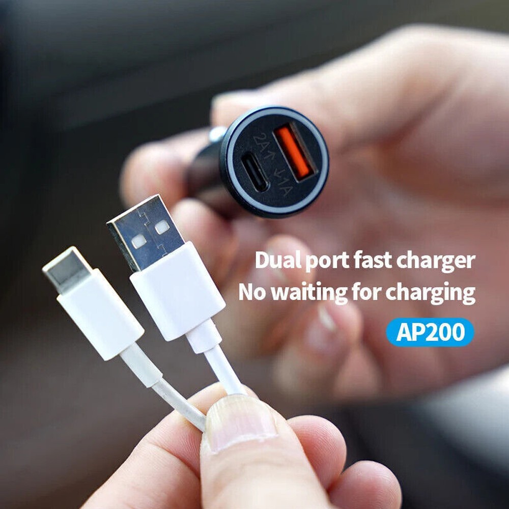 Car OBD GPS Tracker Cigarette Lighter Locator 20W Fast Charging for iPhone iPad