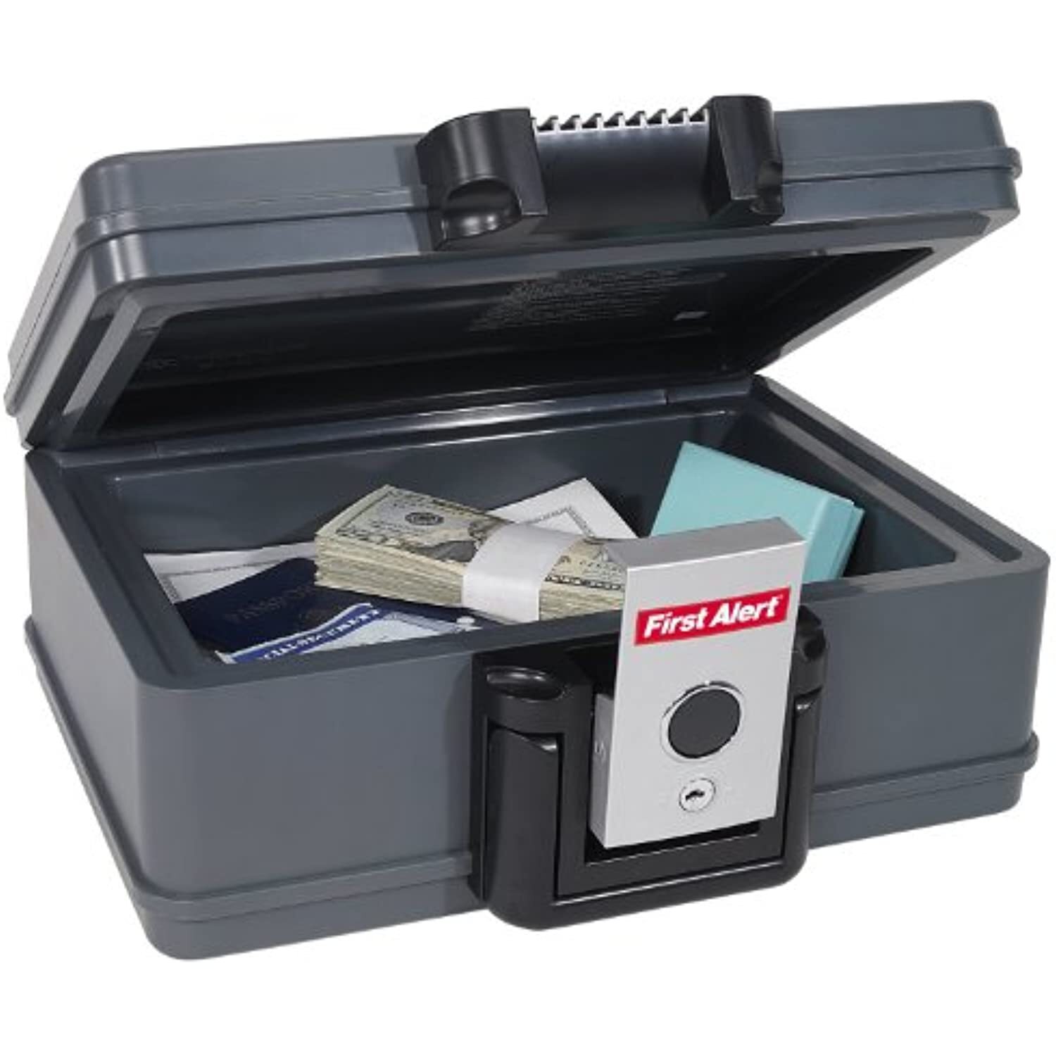First Alert 2011F Fire Chest, 0.17 Cubic Feet, Foot, Grey