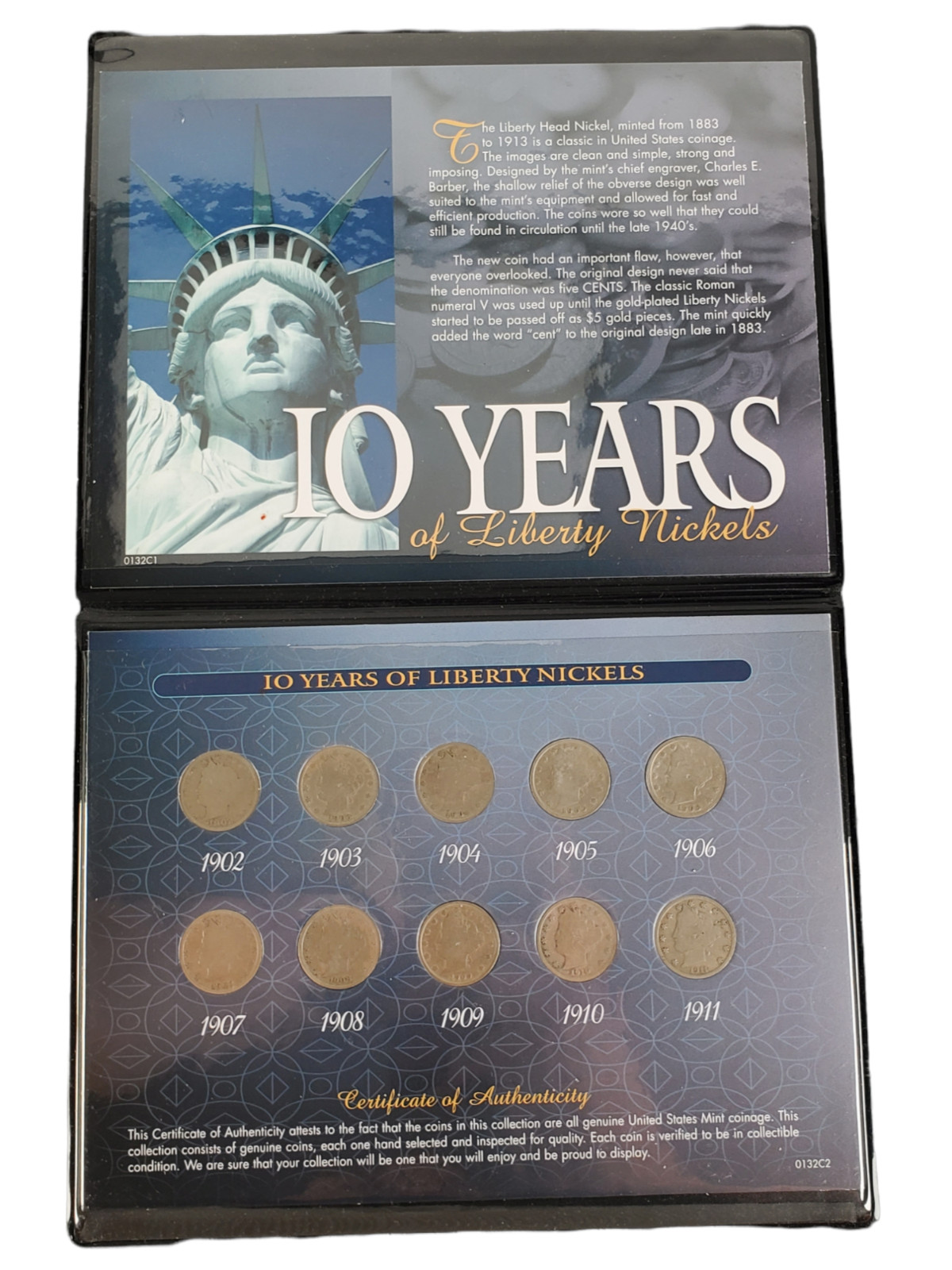 Collectors Coins Treasures 10 Years of Liberty Nickels Memorabilia