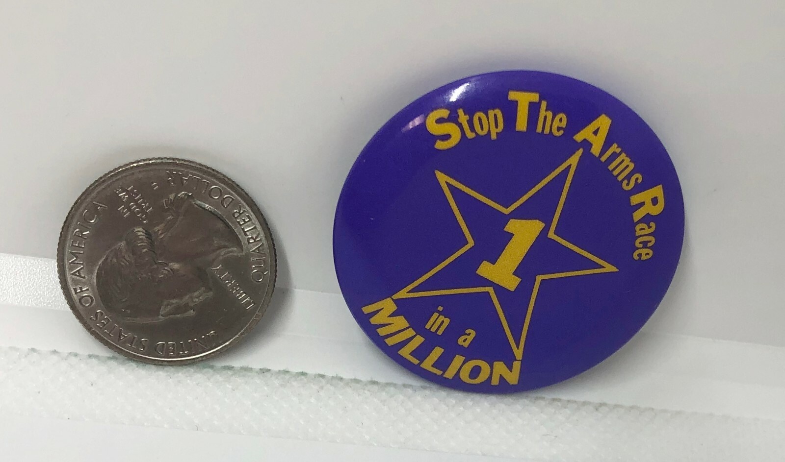 Stop The Arms Race 1 In A Million Pin