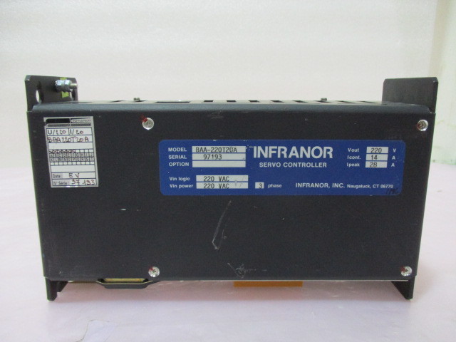 Infranor BAA-220T20A Servo Controller, 220VAC, 3 Phase, 422574