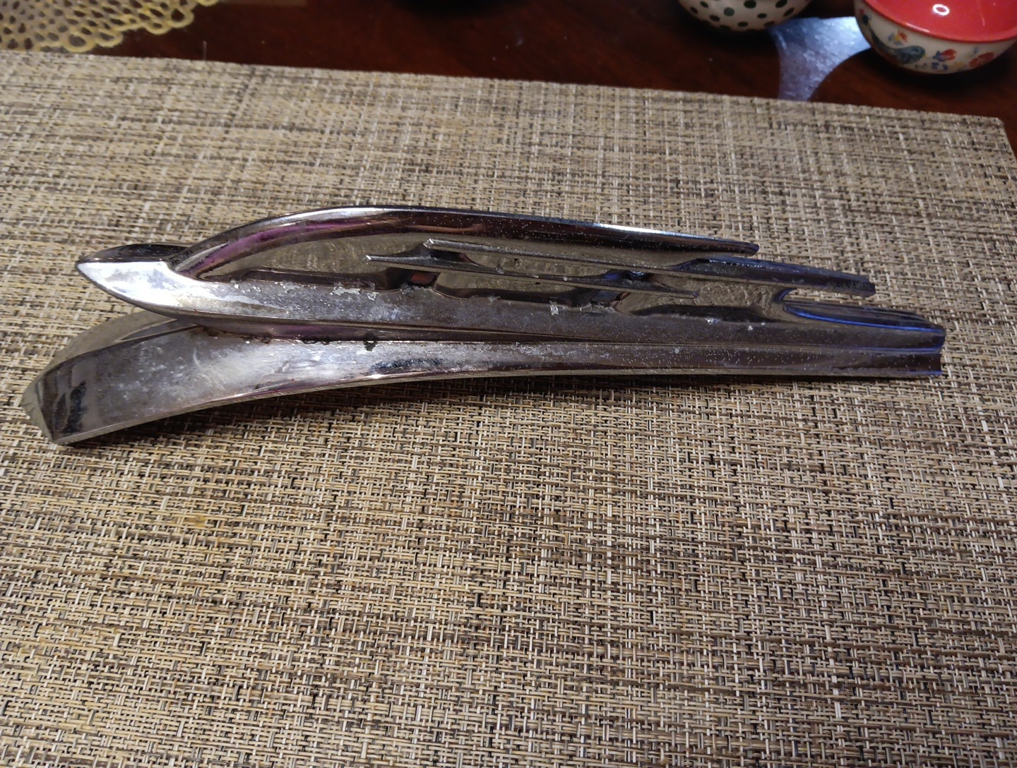 Vintage Original 1953 Plymouth Cambridge Cranbrook Hood Ornament #1456363