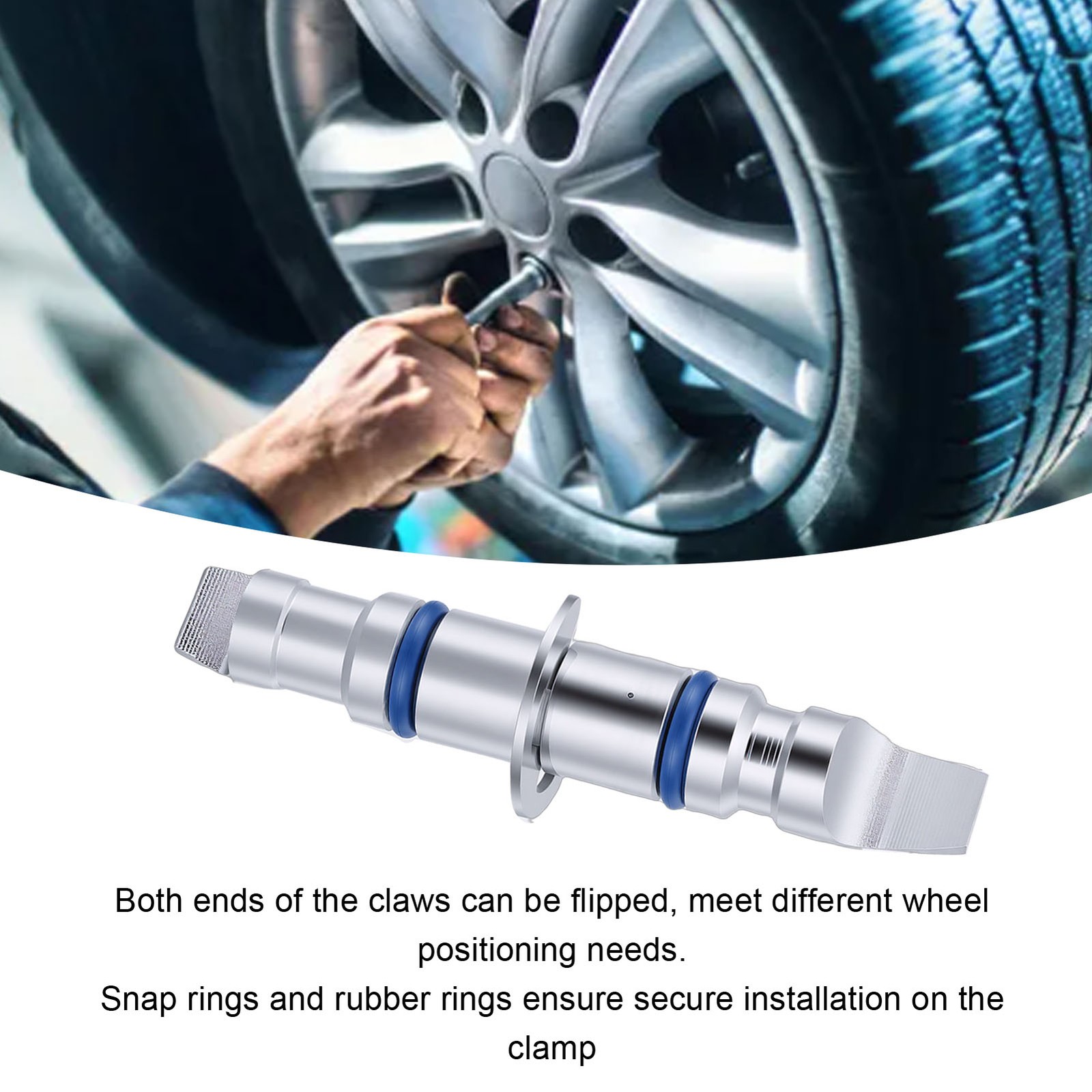 8 Pcs Wheel Alignment Clamp Rim Claw Precision Reversible Rim Studs Pins