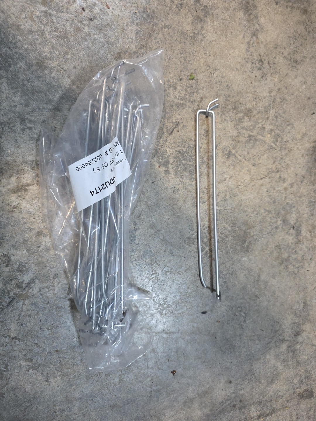 (100 PACK) 12 Inch All Metal Double Garage Shelf Hanger Pegboard Hooks Peg Board