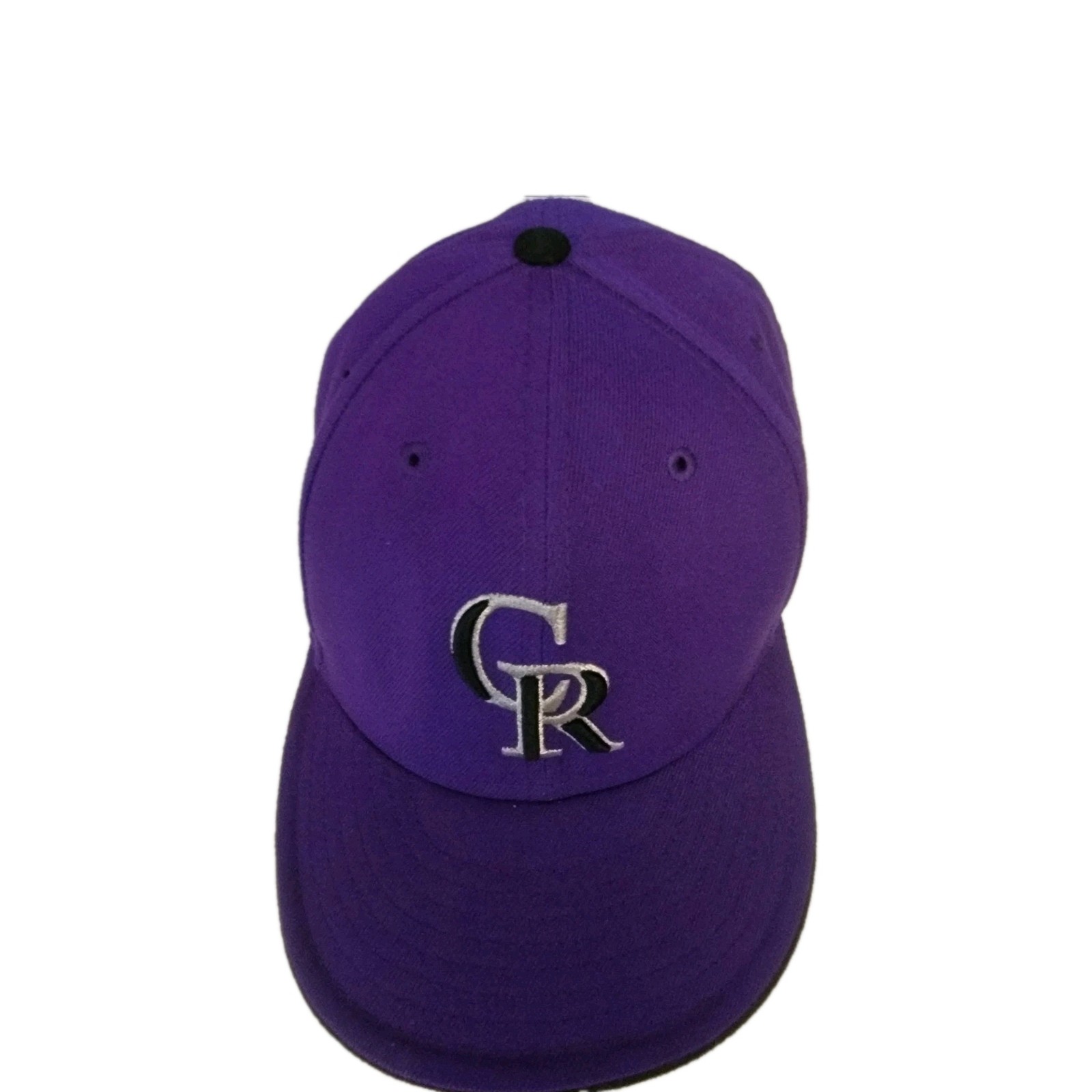 NEW ERA  59Fifty MLB Colorado Rockies Fitted Cap 7 5/8 Purple /Black