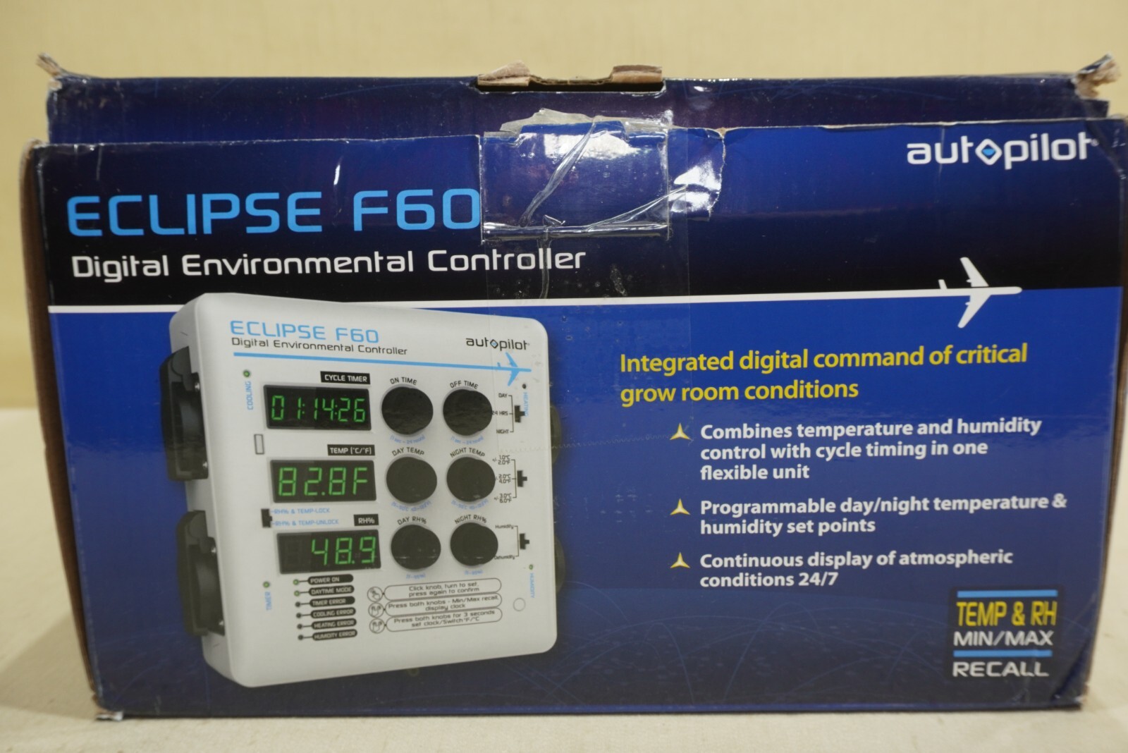Autopilot Eclipse F60 Digital Hydroponic Environment Controller with Sensor