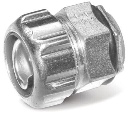 THOMAS & BETTS 5363, Liquidtight Flex Connector, 3/4", Insulated, Straight, 1pc