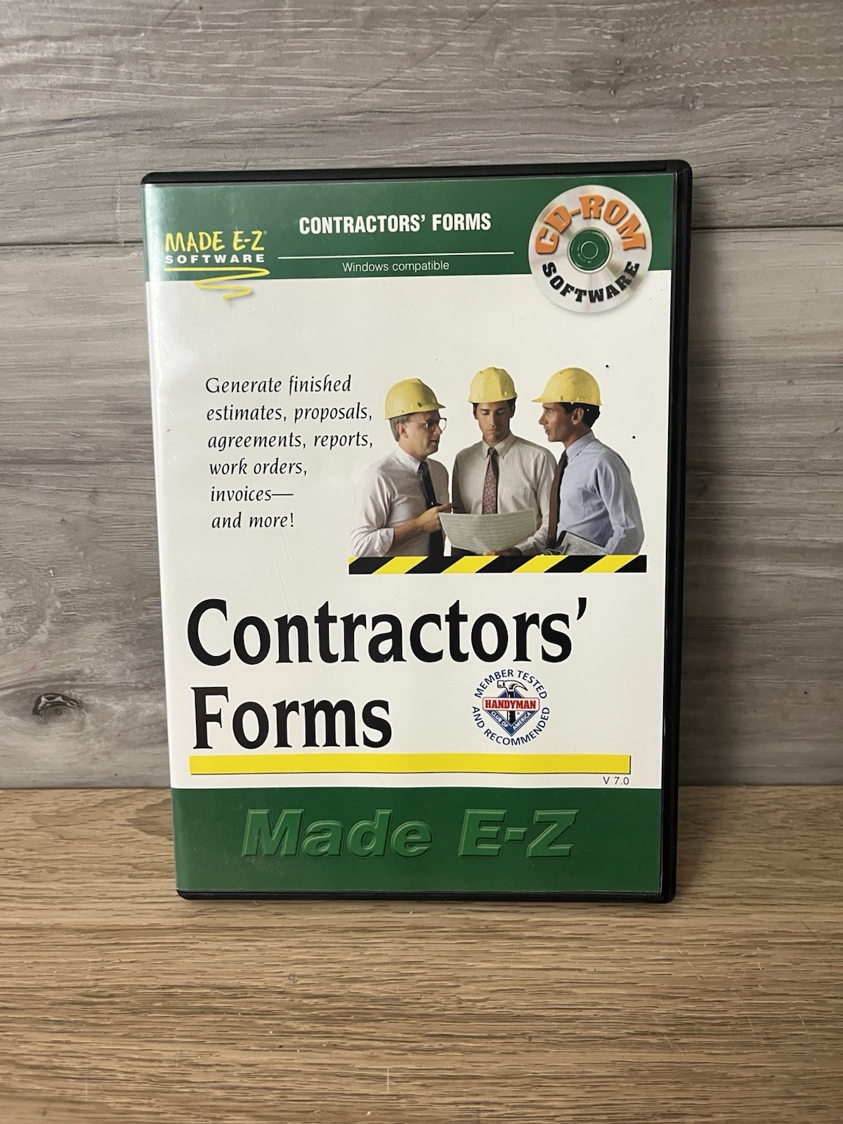 CONTRACTORS FORMS MADE E-Z CD-ROM SOFTWARE WINDOWS V 6.0 with CASE