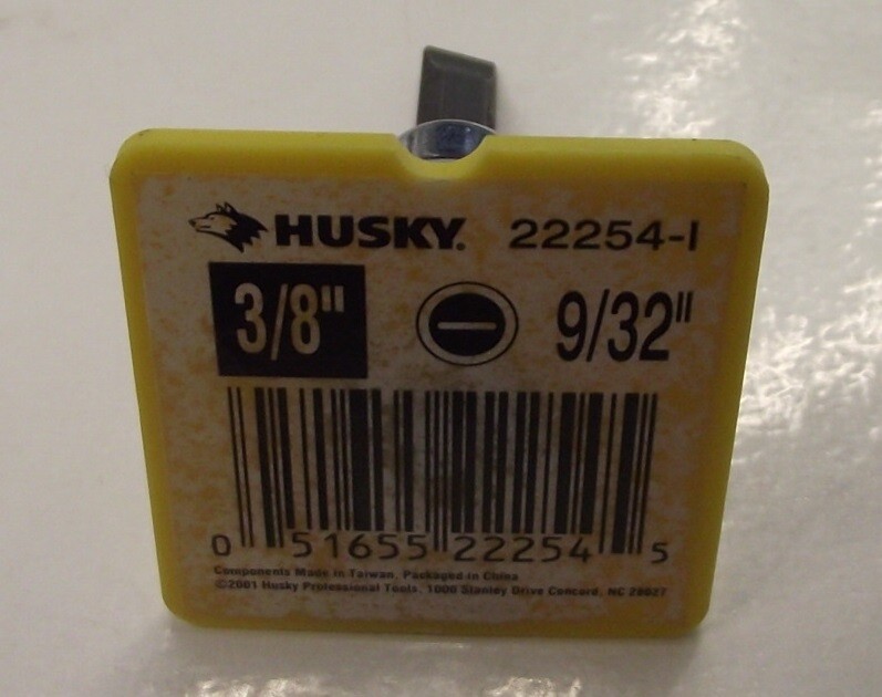 Husky 22254 3/8" Drive 9/32" Slotted Screwdriver Socket Bit