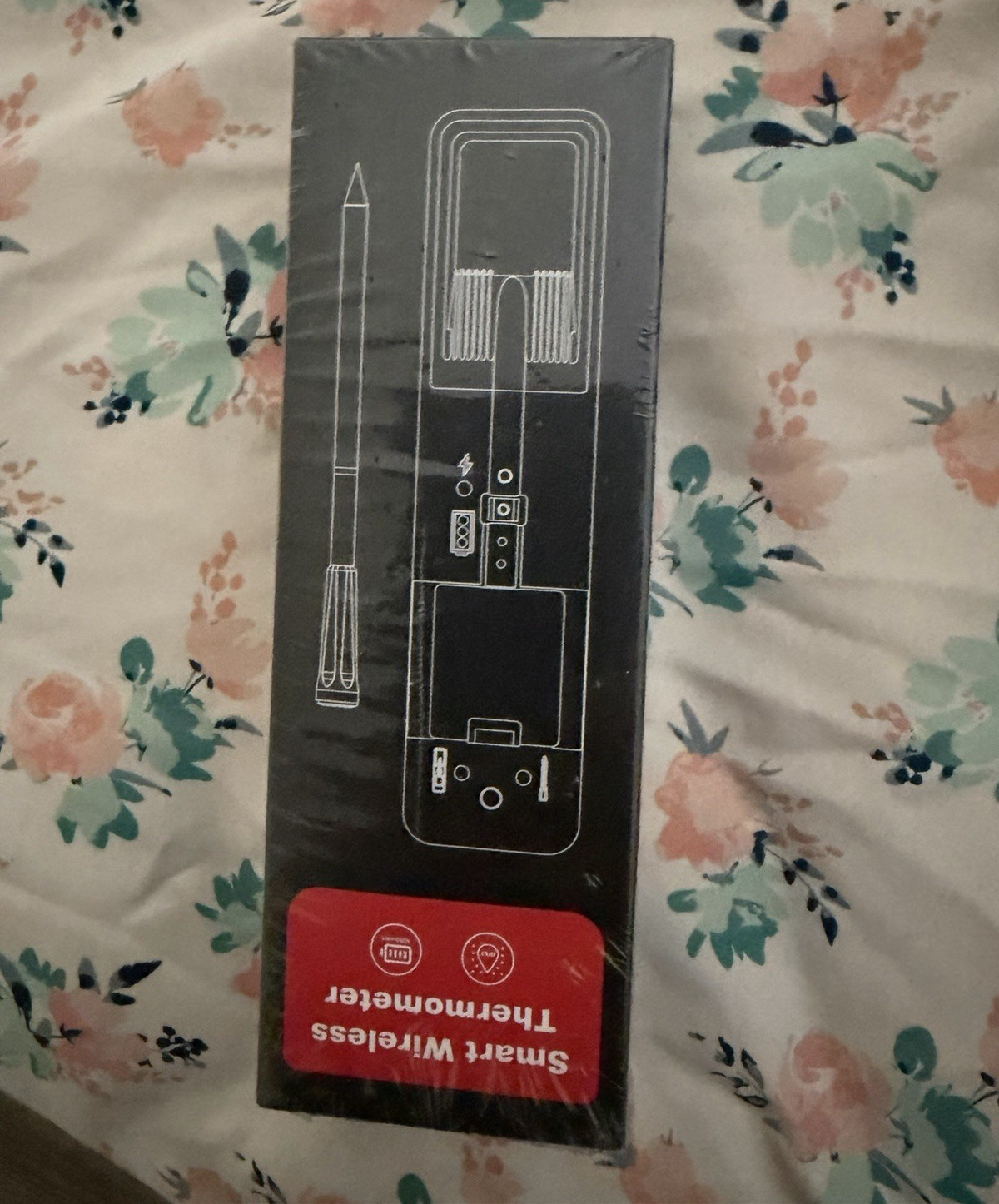 Wireless Digital Meat Thermometer Probe, Thermocouple, Black, MPN 2131