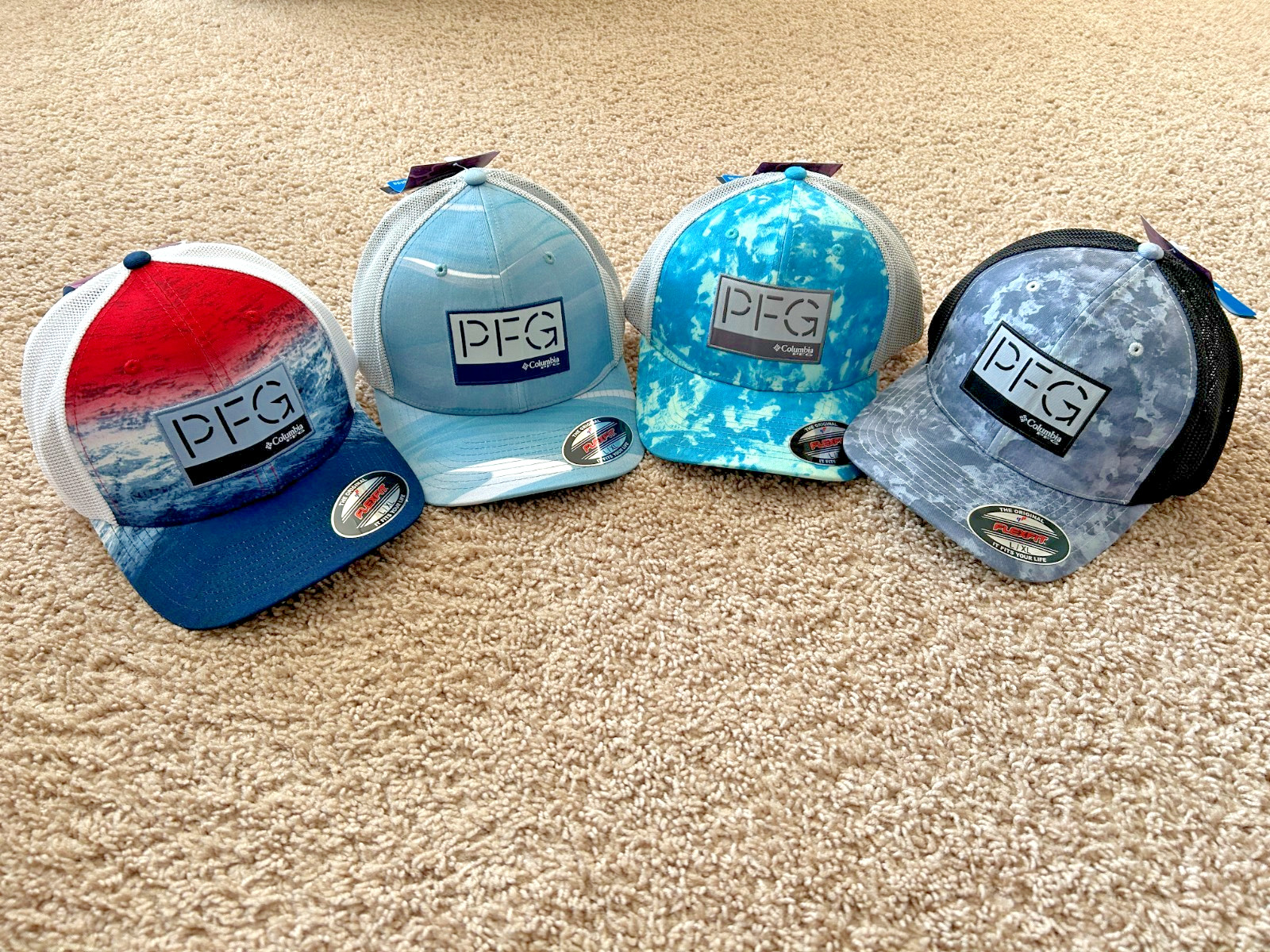 Columbia PFG Camo Mesh Flexfit Cap L/XL