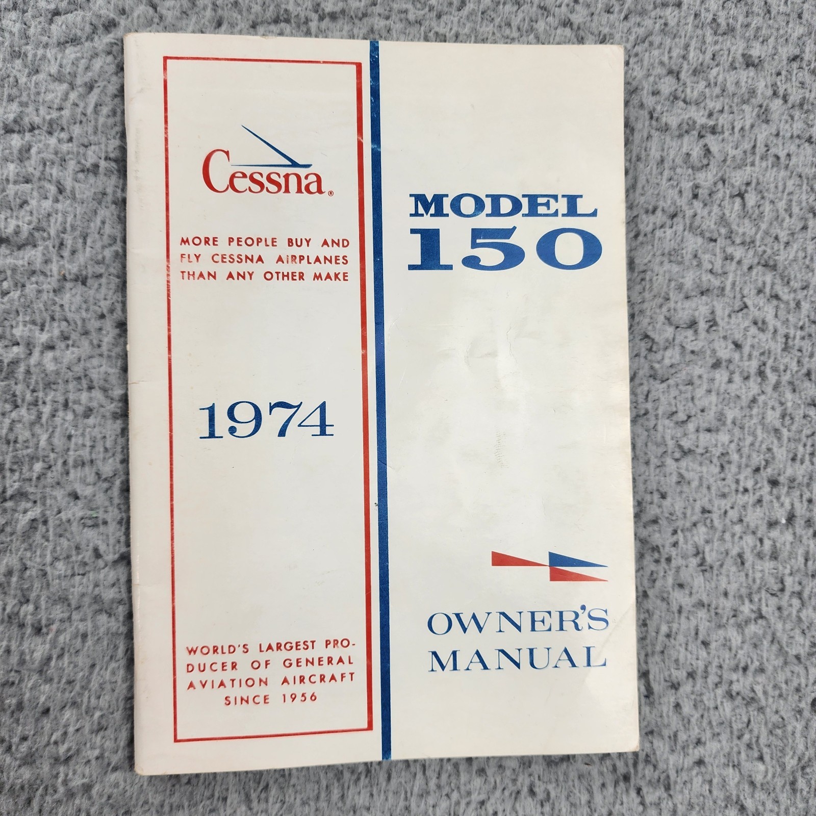 Cessna 150 Owners Manual 1974 Airplane Aviation Book