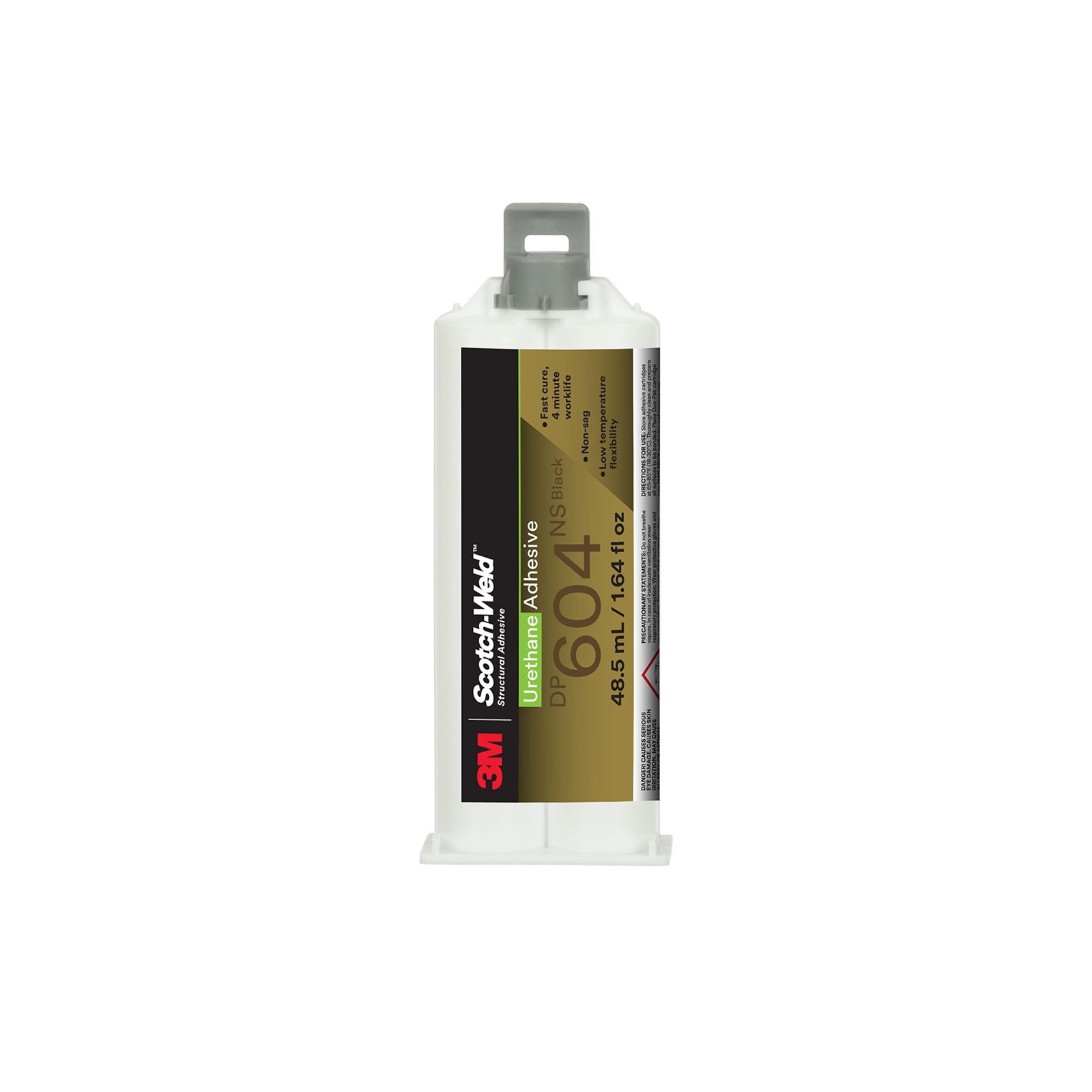 3M Scotch-Weld Urethane Adhesive DP604NS, Black, 48.5 mL mL, Black