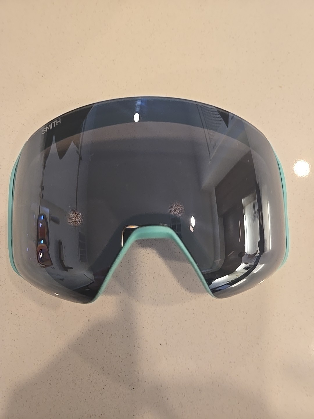Smith 4D Mag S Chromapop Sun Black Replacement Goggle Lens Used Teal Iceberg
