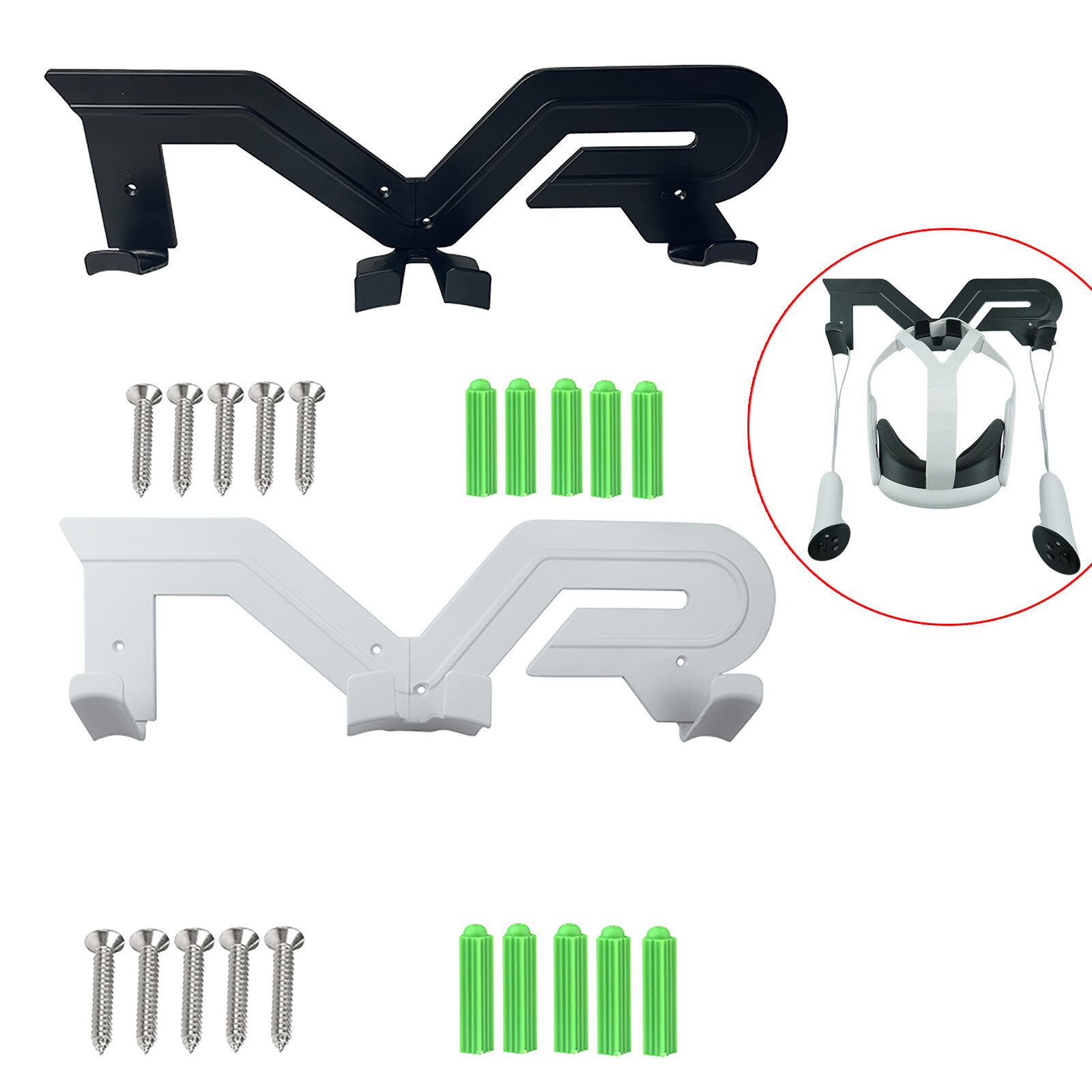 Wall Mount Stand Rack For Quest 1/2/3/Pro VR Headset & Controllers Accessories