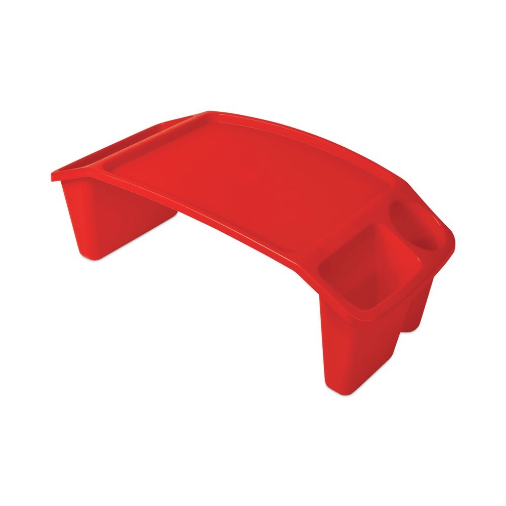 deflecto 39502RED 23.35" x 12" x 8.53" Antimicrobial Rectangular Lap Desk New