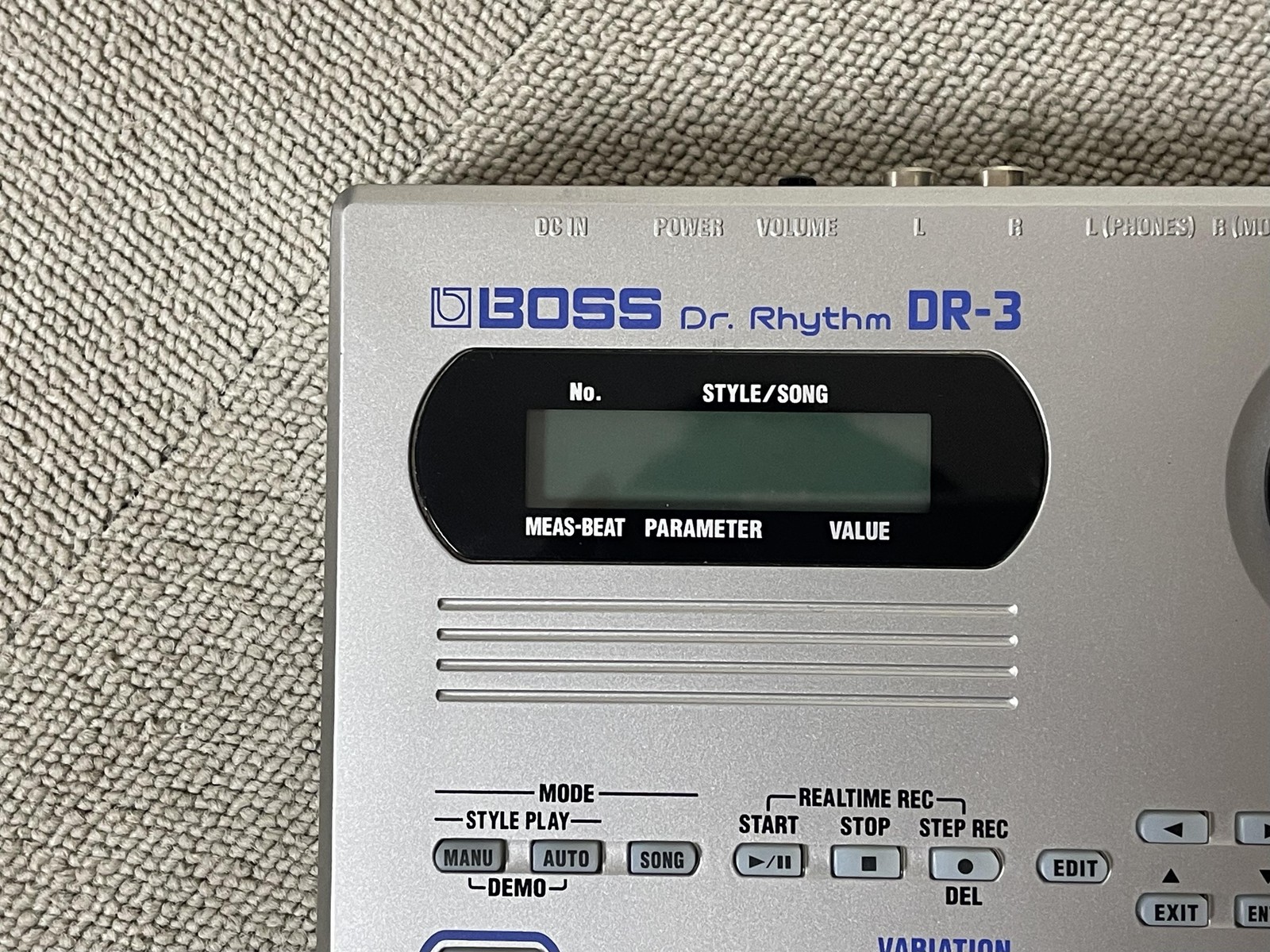 BOSS DR-3 Dr. Rhythm Drum Machine Digital Beat Maker MIDI TSC Used Excellent