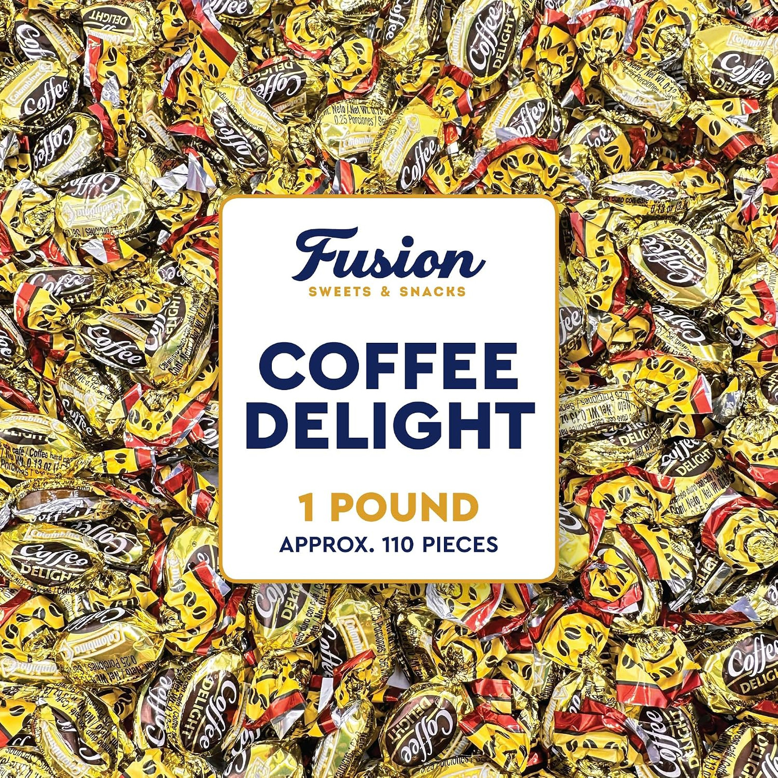 Coffee Candy Bulk Bag 1 Pound Individually Wrapped Hard Gluten Free Treat Made