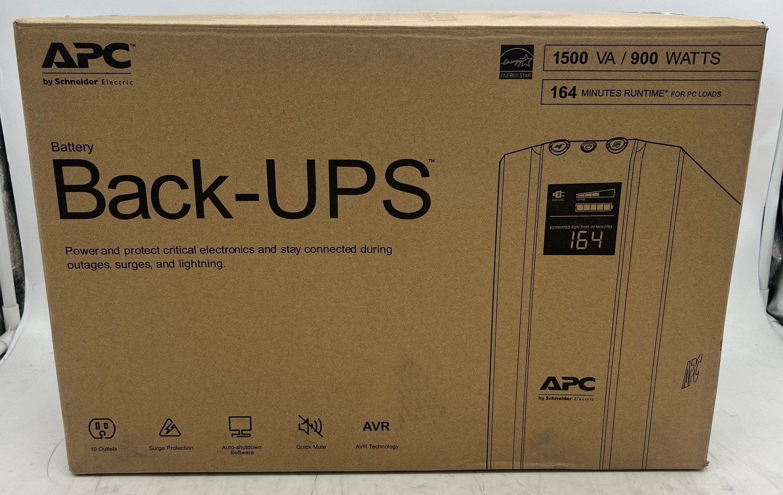 APC BX1500M 1500VA Battery Backup & Surge Protector