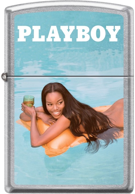 Zippo Playboy June 2016 Cover Street Chrome Windproof Lighter NEW RARE