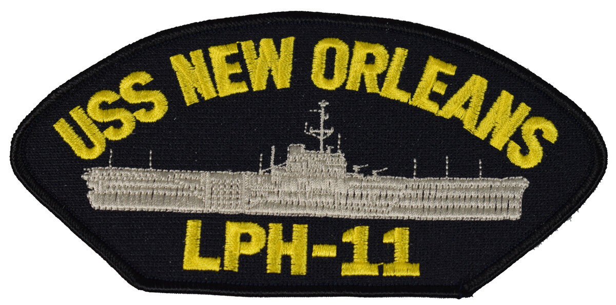 USS NEW ORLEANS LPH-11 SHIP PATCH - GREAT COLOR - Veteran Owned Business