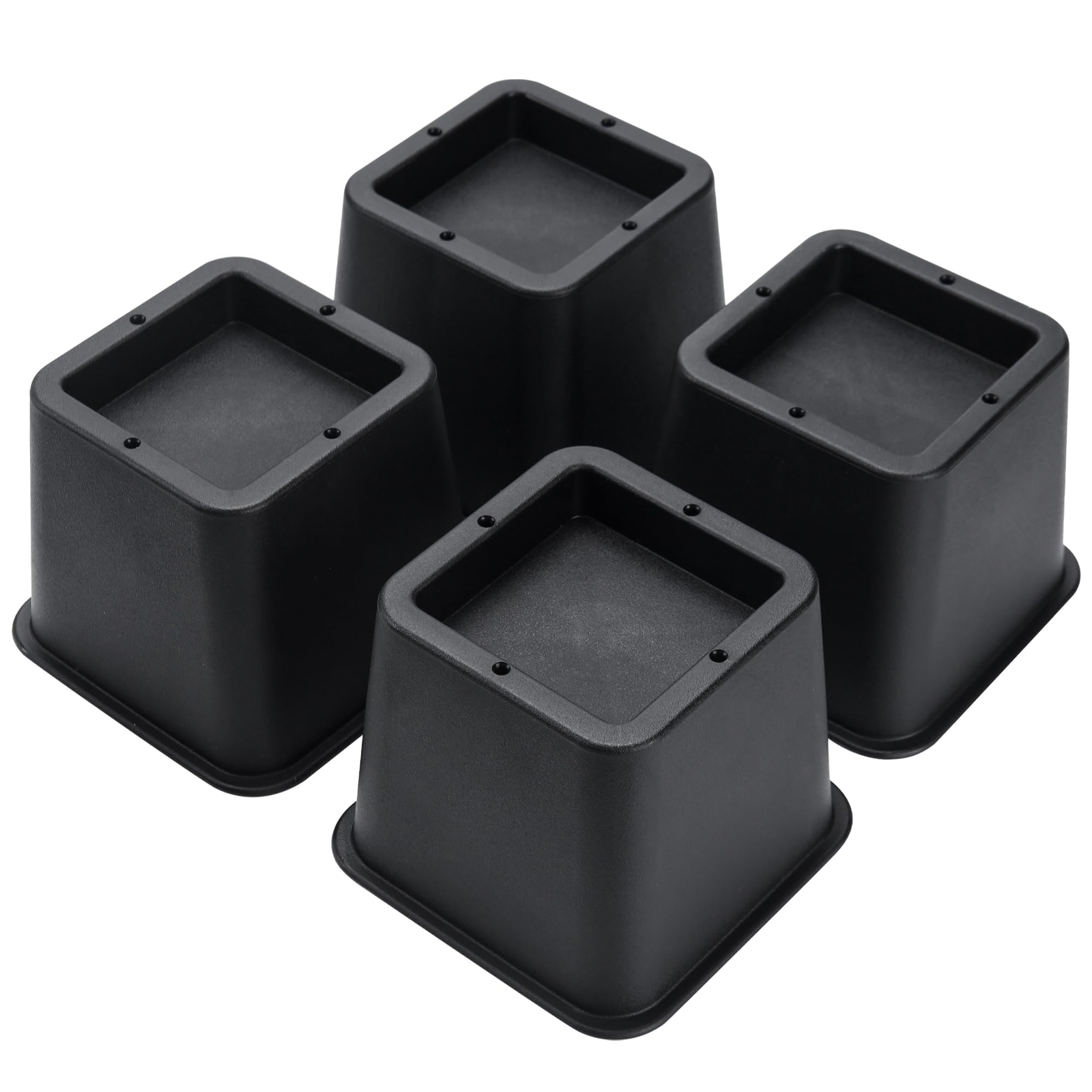4 Pack 3 Inch Bed Furniture Risers Bed Frame Lifters for Table Desk Chair