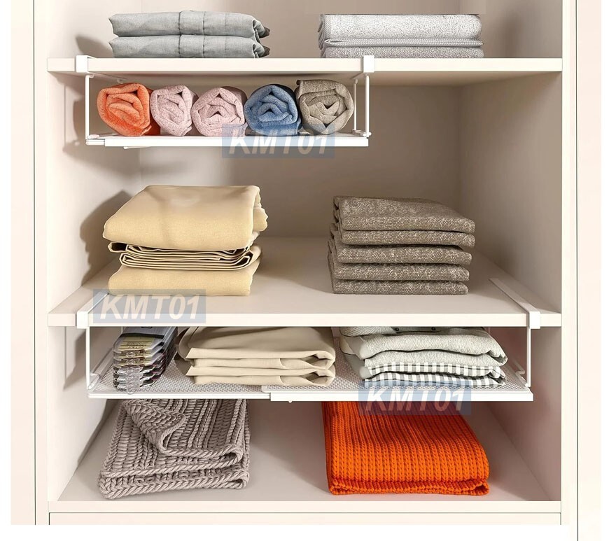 Expandable Under Shelf Basket for Kitchen Storage – Fits Cabinets & Racks