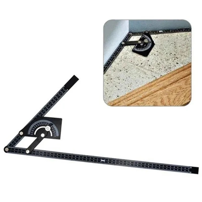 Protractor Angle Ruler 230x500mm 0-180° Aluminum Alloy Precision Measuring Tool