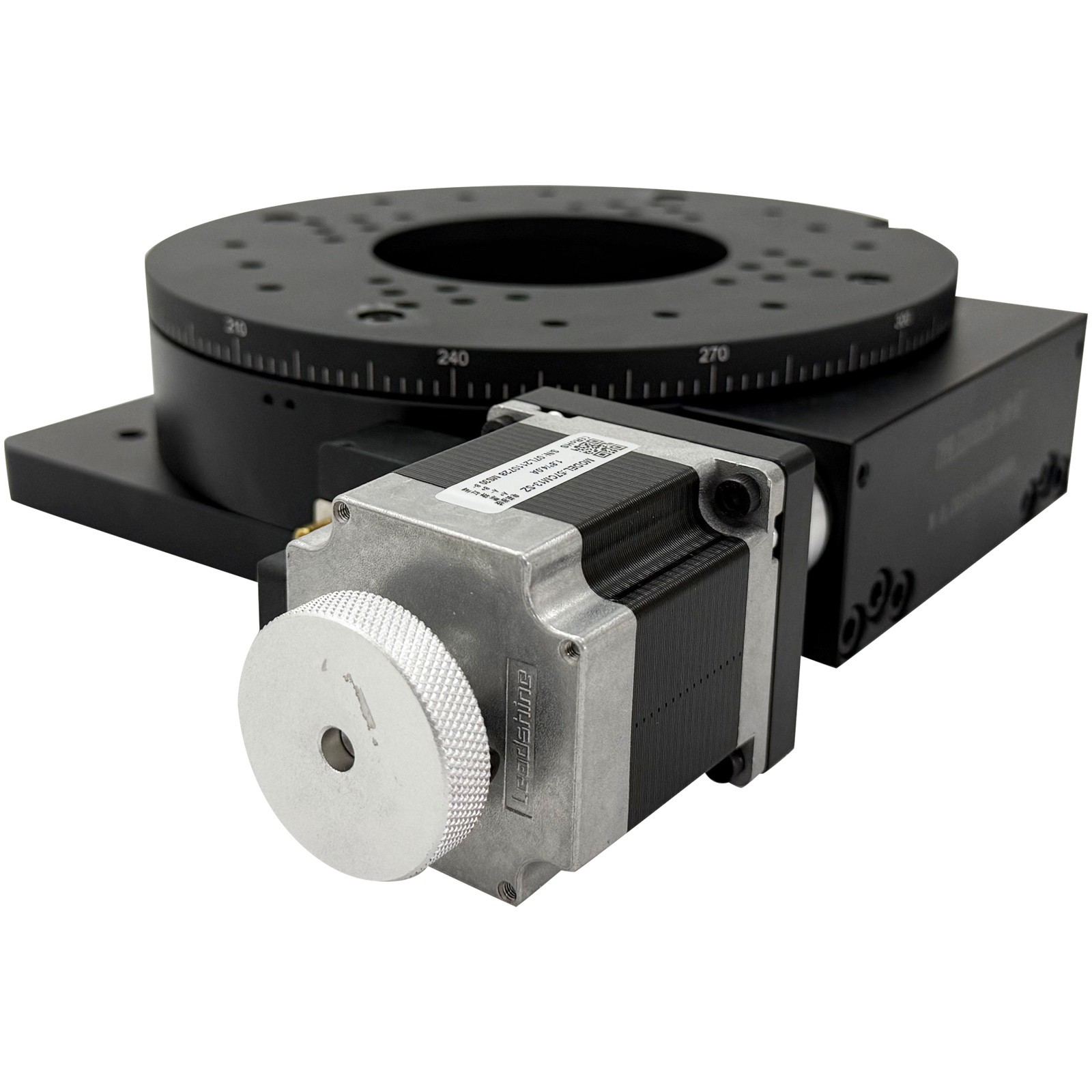Two-Phase Stepper Driver Motorized Precision Rotary Table Worm Gear Drive