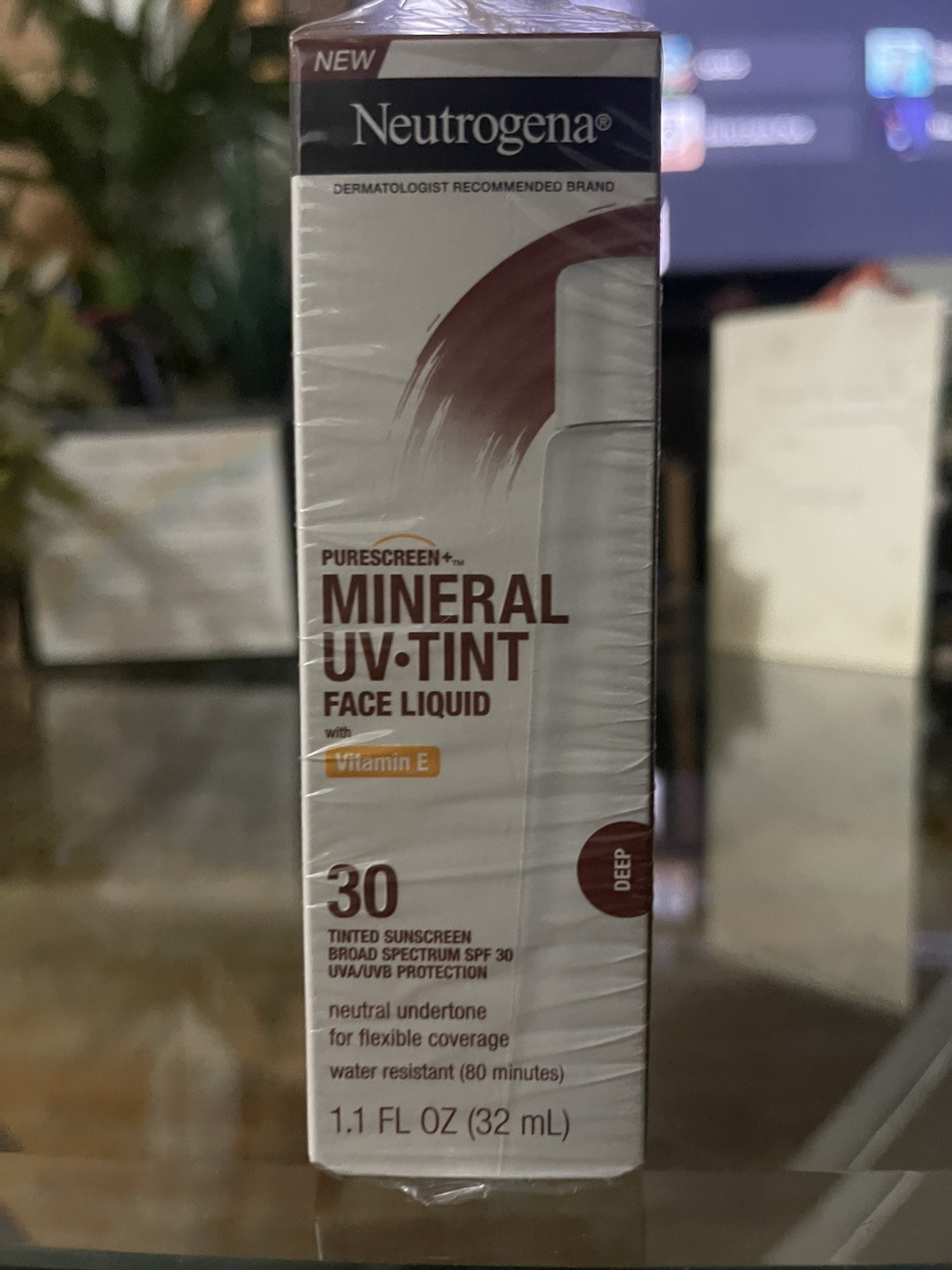3 Pack Neutrogena Purescreen+Mineral UV TintFaceLiquidSPF30 Deep EXP. 01-2026