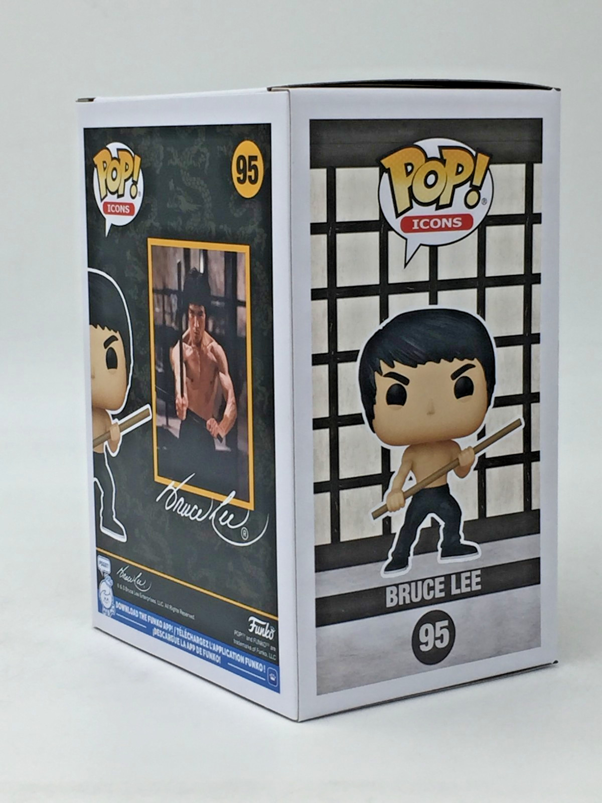 Funko Pop! Icons Bruce Lee #95 With Pop Protector
