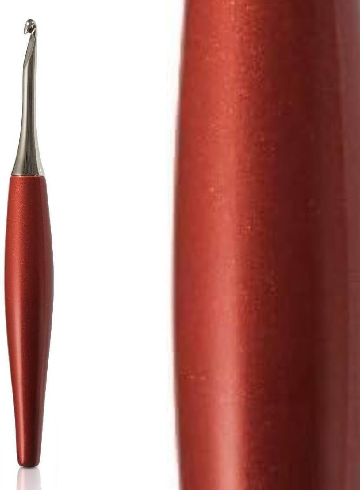 Furls Crochet Hook, Odyssey Red, Nickel Plated Tip for Effortless Glide, Ergo...