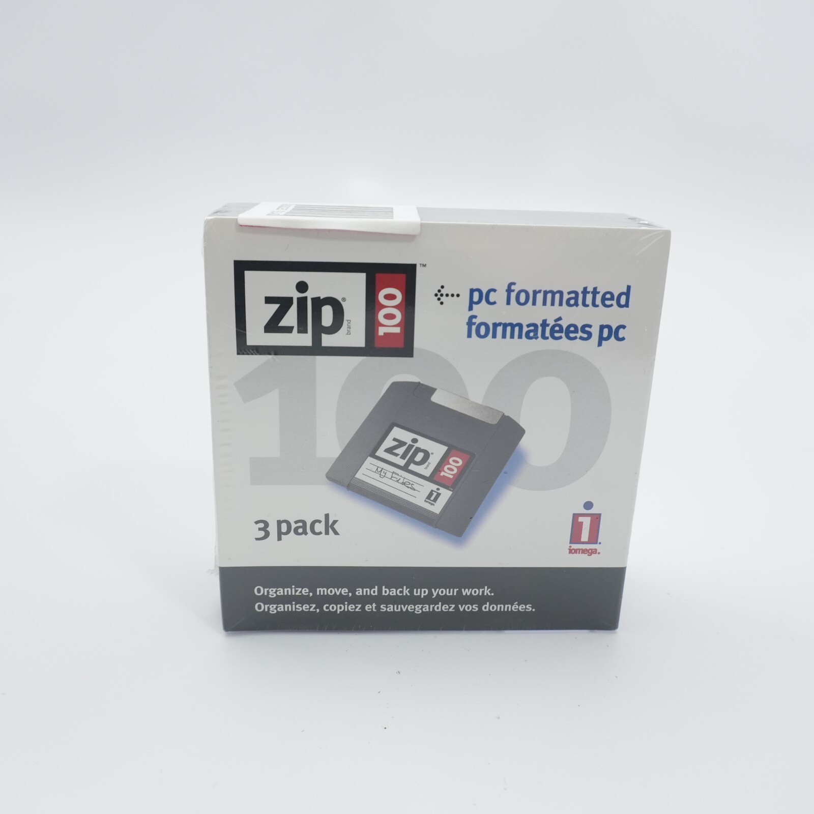 Iomega Zip 100~3-Pack Disks~SEALED NEW~IBM Compatible Formatted Storage Media