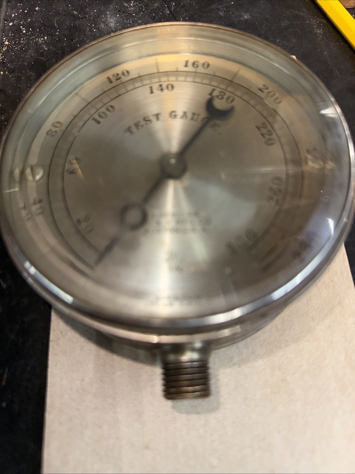 American S G & V Boston Steam Punk Test Gauge  Bourdon Nice Condition Used