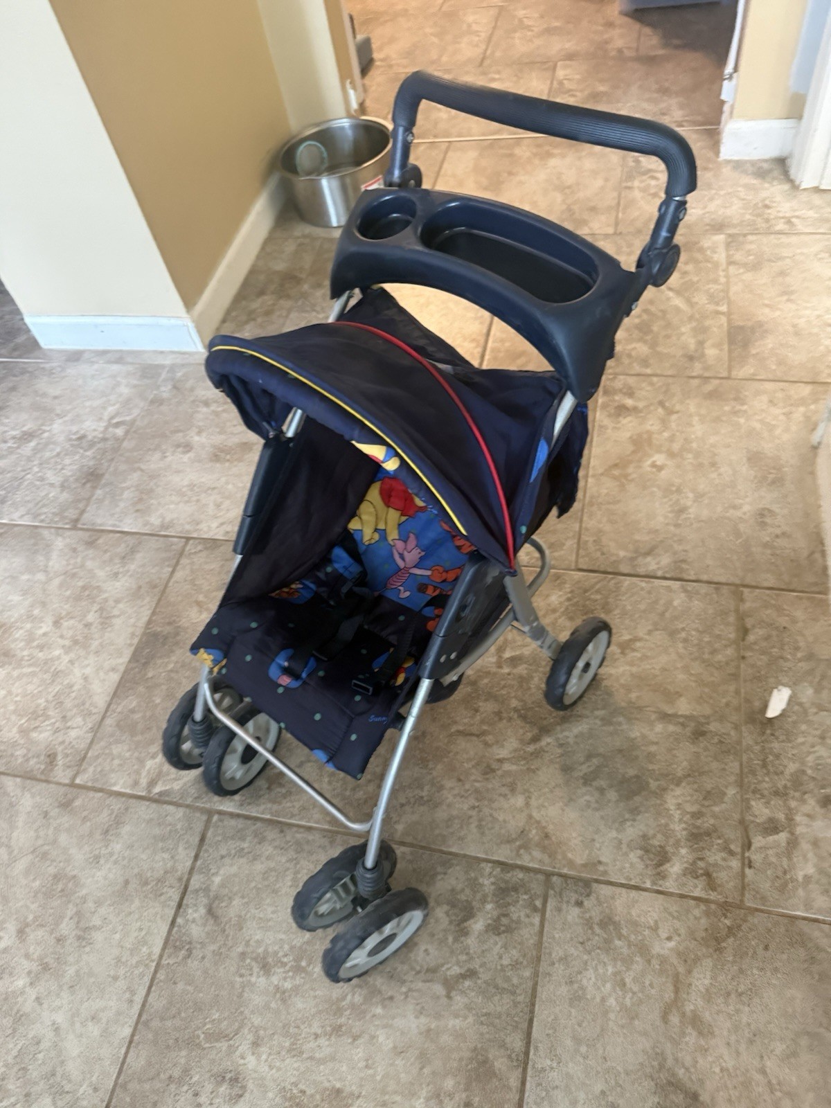 Vintage Disney Winnie the Pooh Doll Stroller