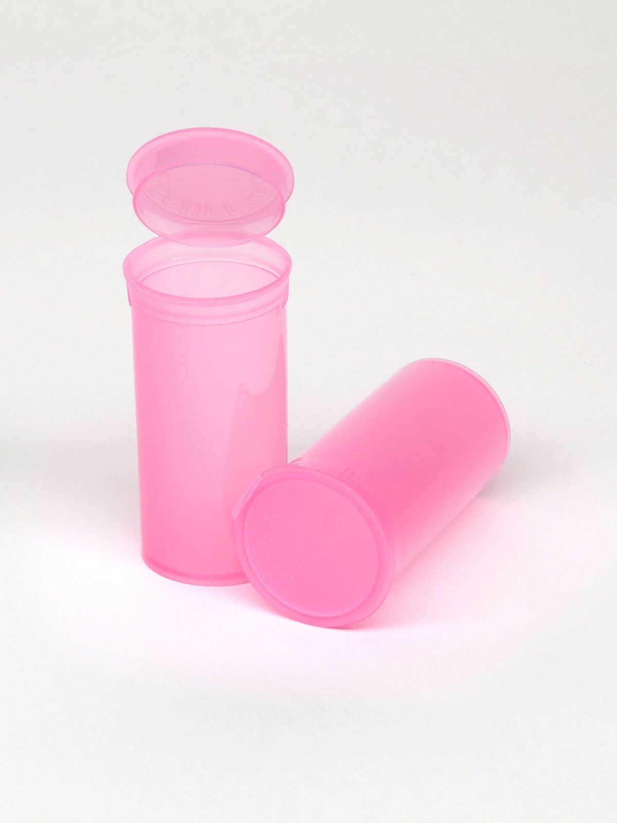 315 Translucent Pink Vials - 13 DRAM Pop Top Bottle - Smell Proof Containers