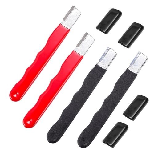 4 Pcs Blade Sharpener Whetstone Knife Stone Garden Tool Pruner, Shears, Scissors