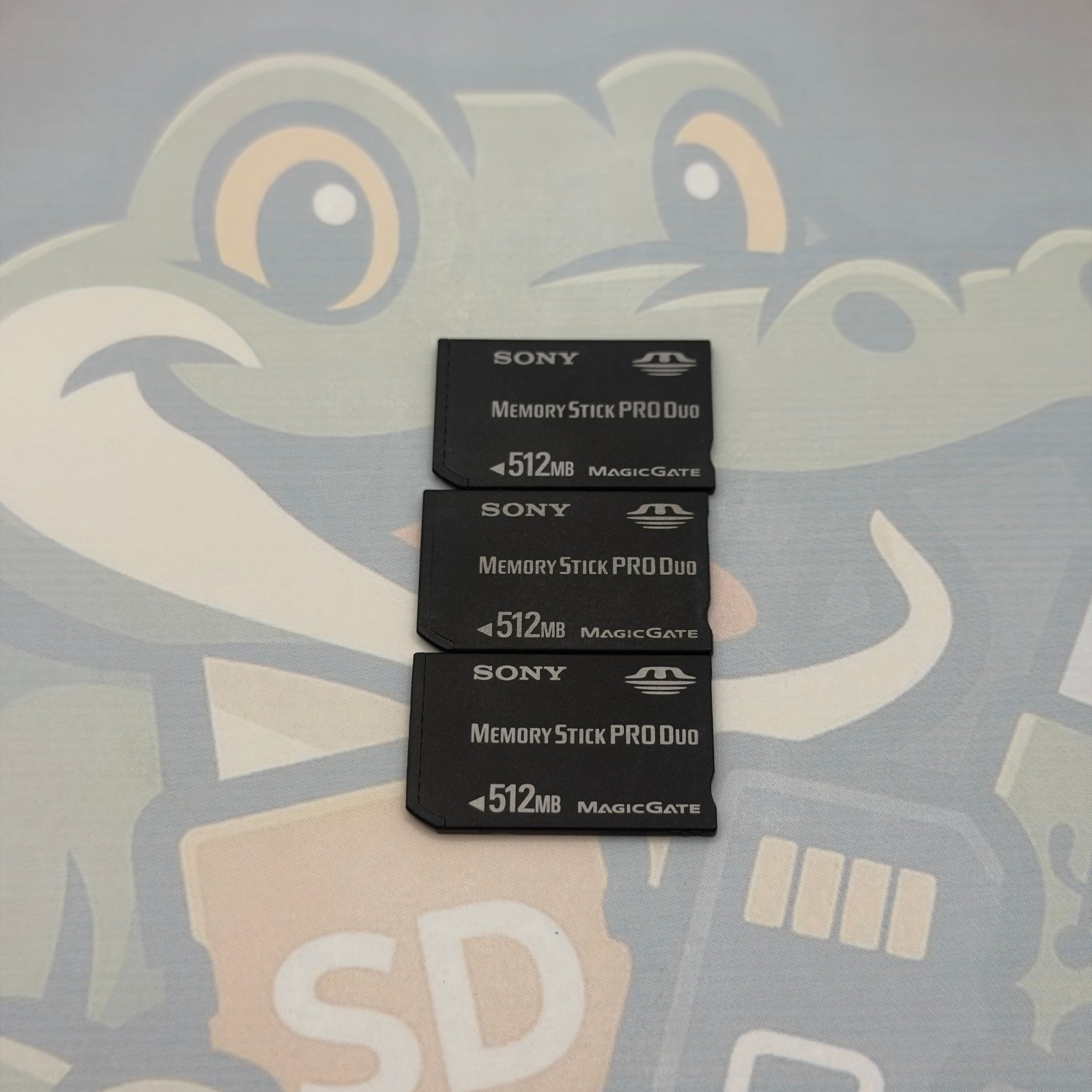 LOT of 3 SONY MemoryStickPRODuo - 512MB - MagicGate - Untested  - GC439