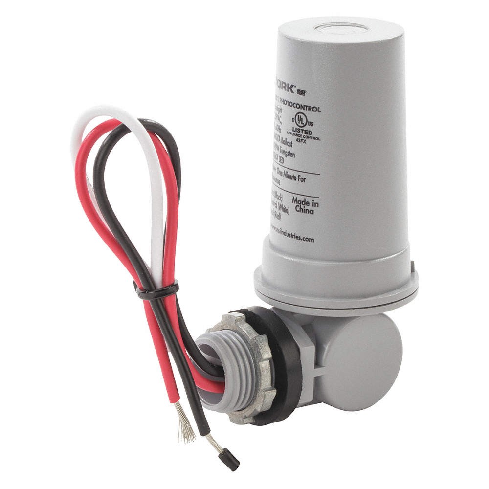 TORK 2021 Photocontrol, 1/2 in Conduit, Gray 4JNP7