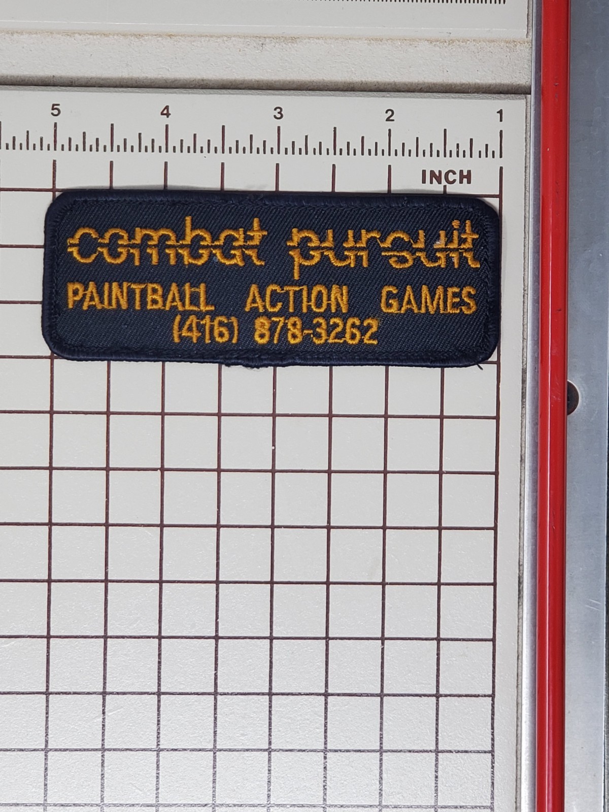 Early 90s Paintball Patch - Combat Pursuit Action Games Toronto Ontario Canada