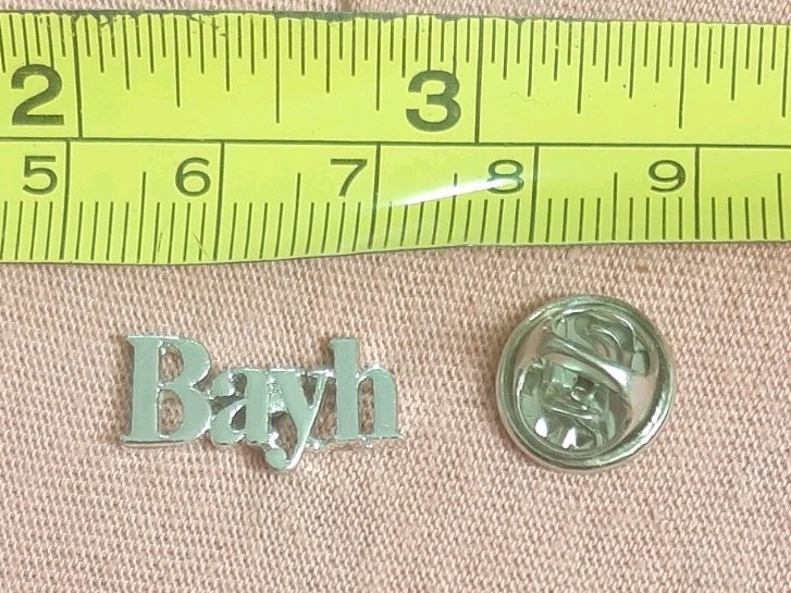 Indiana Evan Bayh Political Campaign Silver Tone Lapel Pin