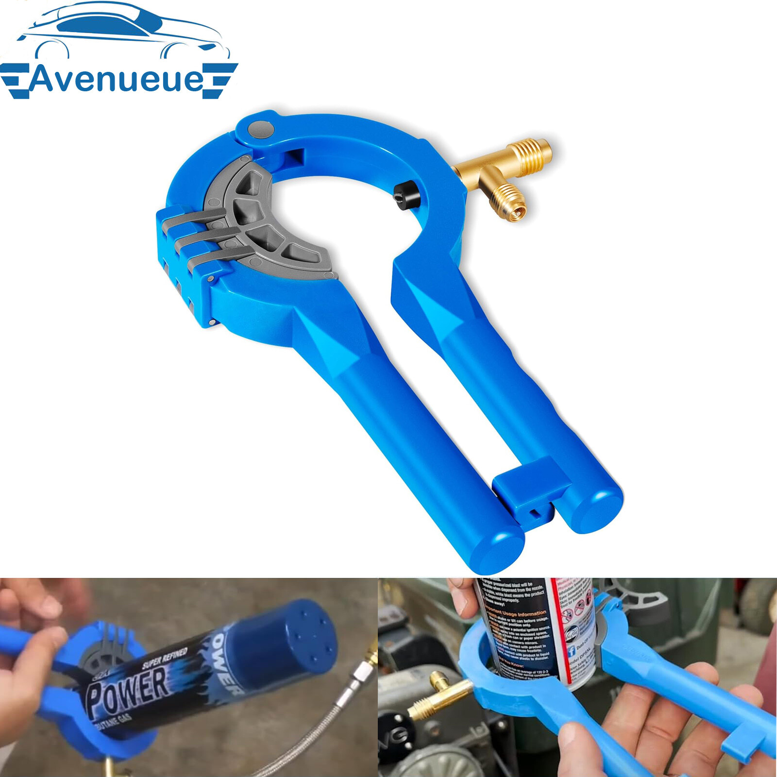 10102 Side Can Tap for R12 & R134A Air Conditioning AC HVAC Manifold System/Oils