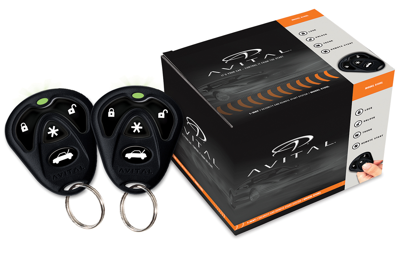 Avital 5105L Alarm & Remote Starter Plus DB3 Bypass Module Package 1500 Ft