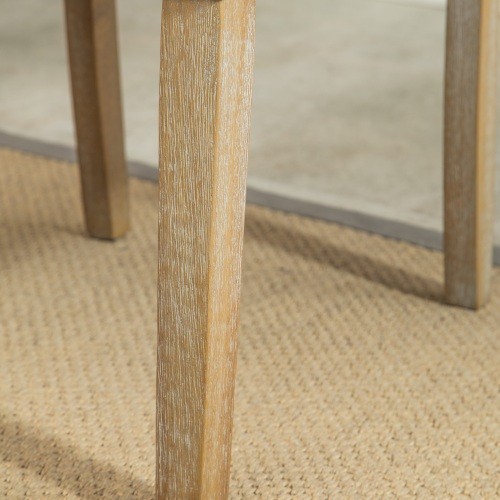 Habit Solid Wood Tufted Parsons Dining Chair, Set Of 2, Blue