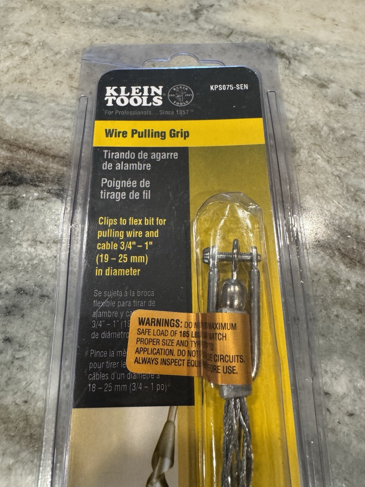 Klein Tools Wire Pulling Grip KPS075-SEN 3/4-1