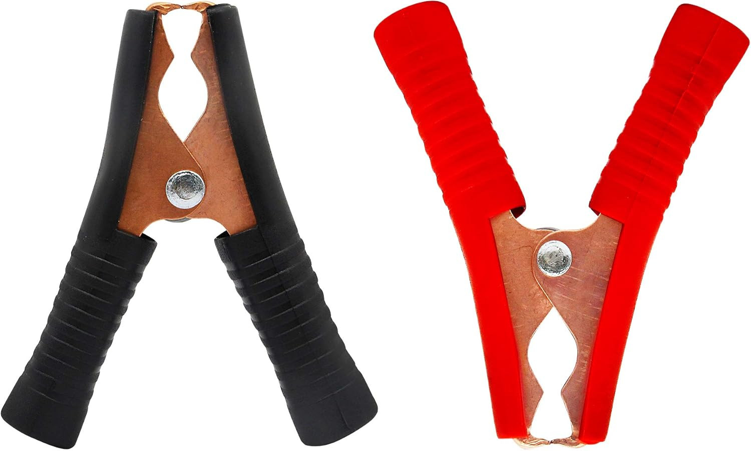 2 Piece 90Mm Long Battery Alligator Clips, Black Red 100A Insulated